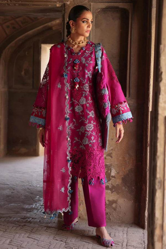 ELAF LAWN UNSTICH EMB 3PC OPHELIA (EL25-10 B) - City Cloth House