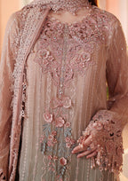 MARIA.B CHIFFON UNSTITCHED EMB D-2 SUIT