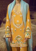 Rawaan | Emb Unstitched Raw silk 2pc