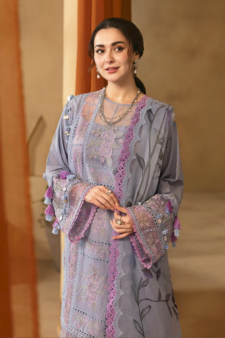 Aks | Emb Unstitched Lawn 3pc
