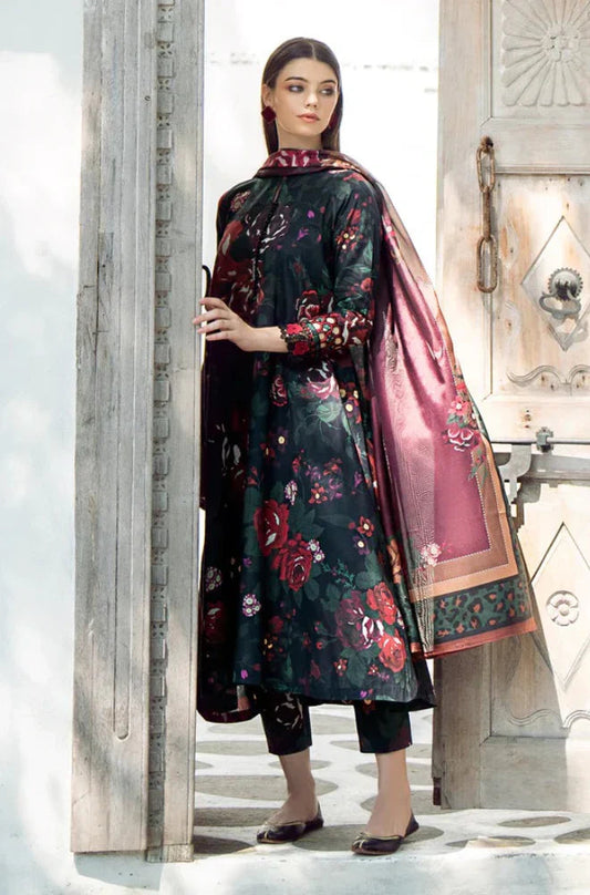 BAROQUE KHADDAR UNSTICH PRINTED 3PC