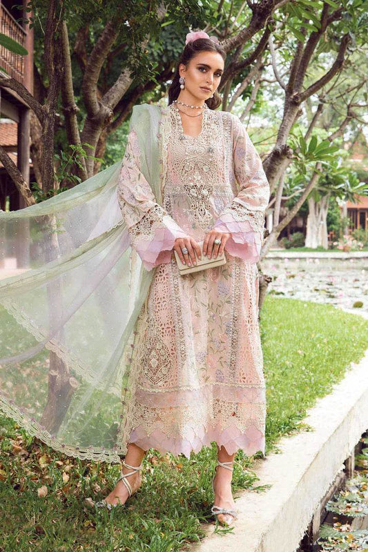 MARIA.B UNSTITCH EMB 3PC EID LAWN (24-0-D7) - City Cloth House