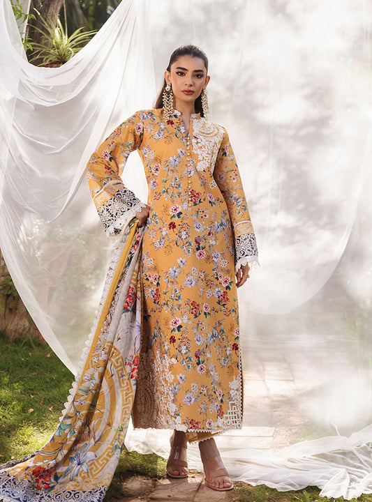 SAPPHIRE KARANDI PRINTED UNSTICHED 3PC