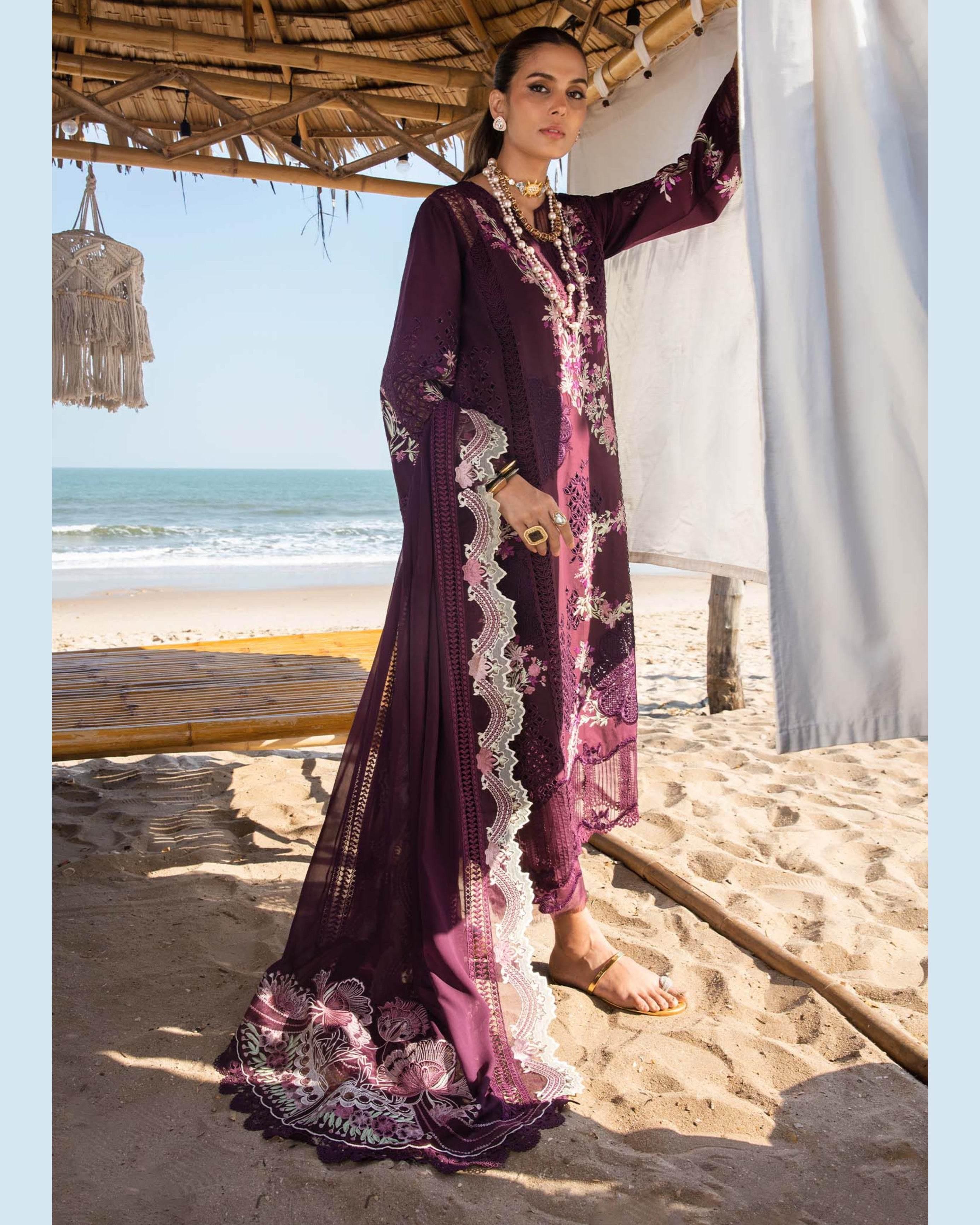 SAIRA*SHAKIRA LAWN UNSTITCHED EMB 3PC - City Cloth House