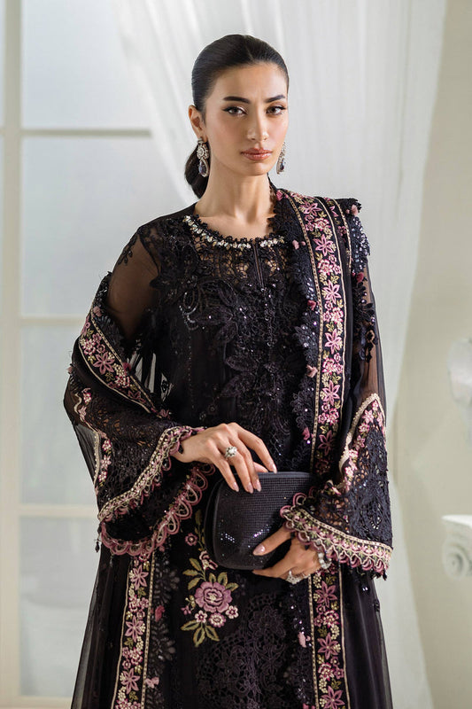 MARIA.B CHIFFON UNSTITCHED EMB D-4 SUIT
