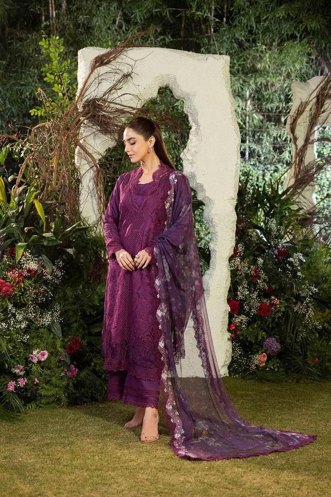 SOBIA NAZIR LAWN UNSTITCHED EMB 3PC 25’ (2-B) - City Cloth House