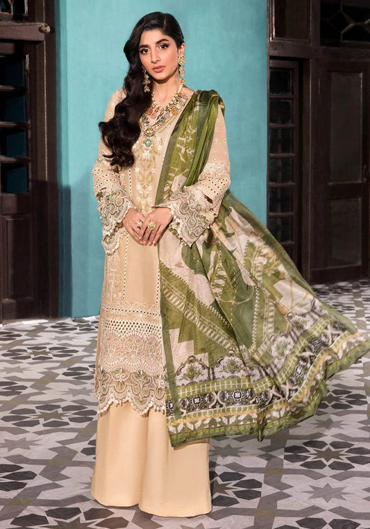 ELAF LAWN UNSTICH EMB 3PC CLAM SHELL (EFC-9) - City Cloth House