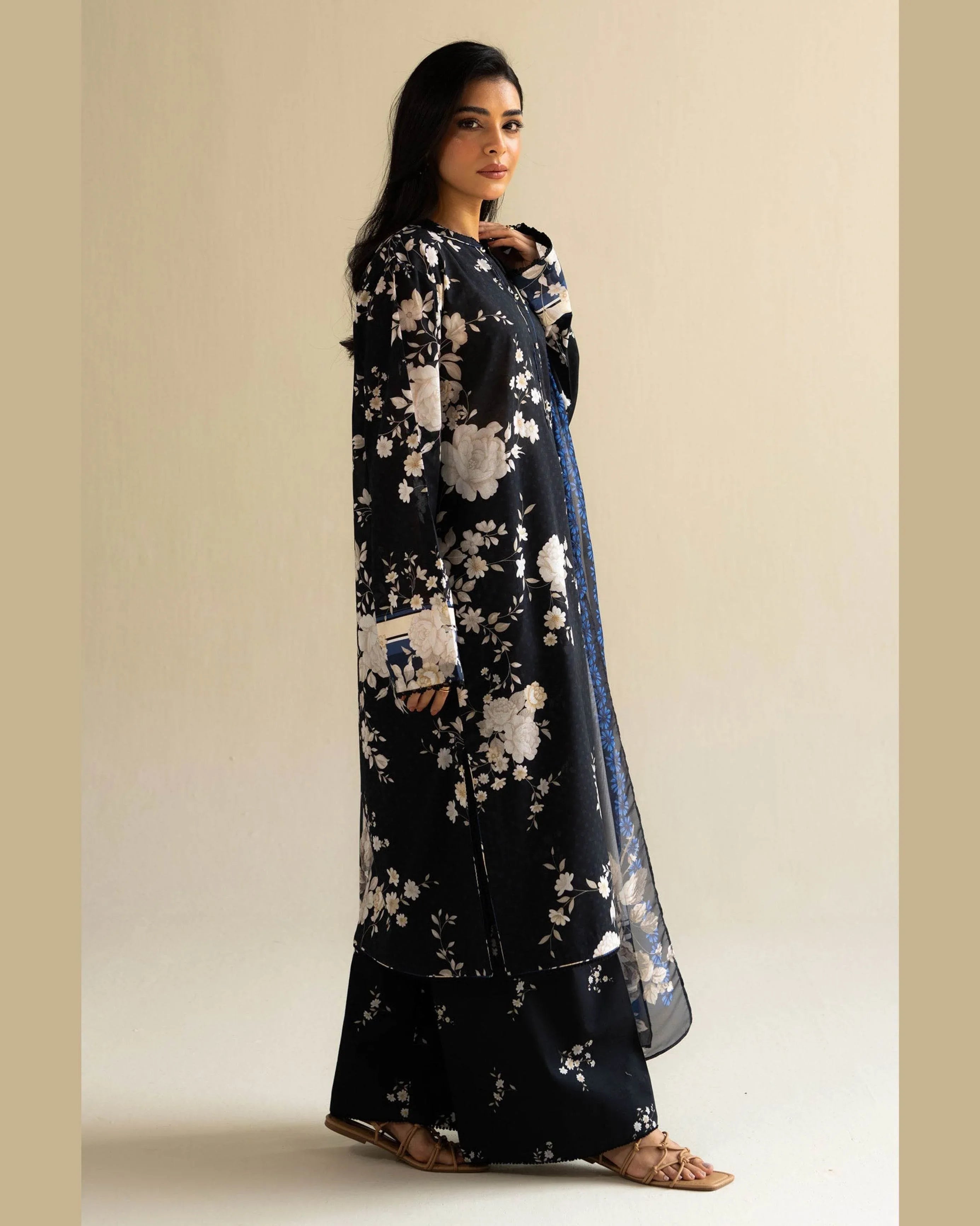 COCO LAWN PRINTED UNSTICH 3PC - City Cloth House