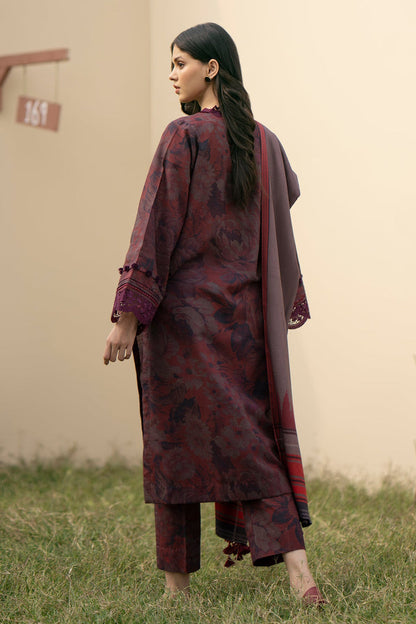 BAROQUE DHANAK PRINTED UNSTICHED 3PC