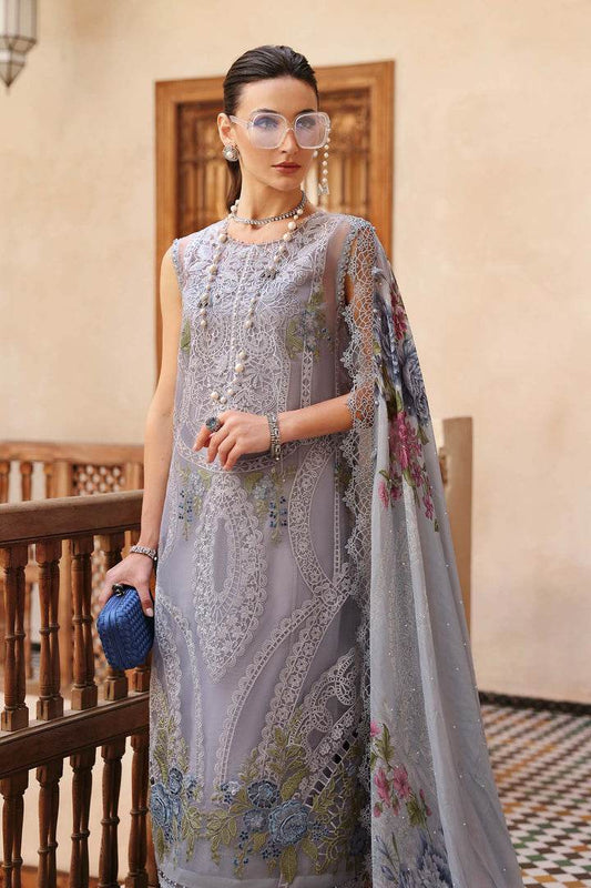 MARIA.B LAWN UNSTITCH EMB 3PC D-25’-09-B - City Cloth House
