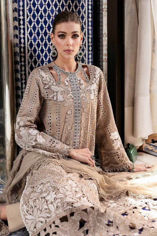 MARIA.B LAWN UNSTITCH EMB 3PC (D-2502-A) - City Cloth House