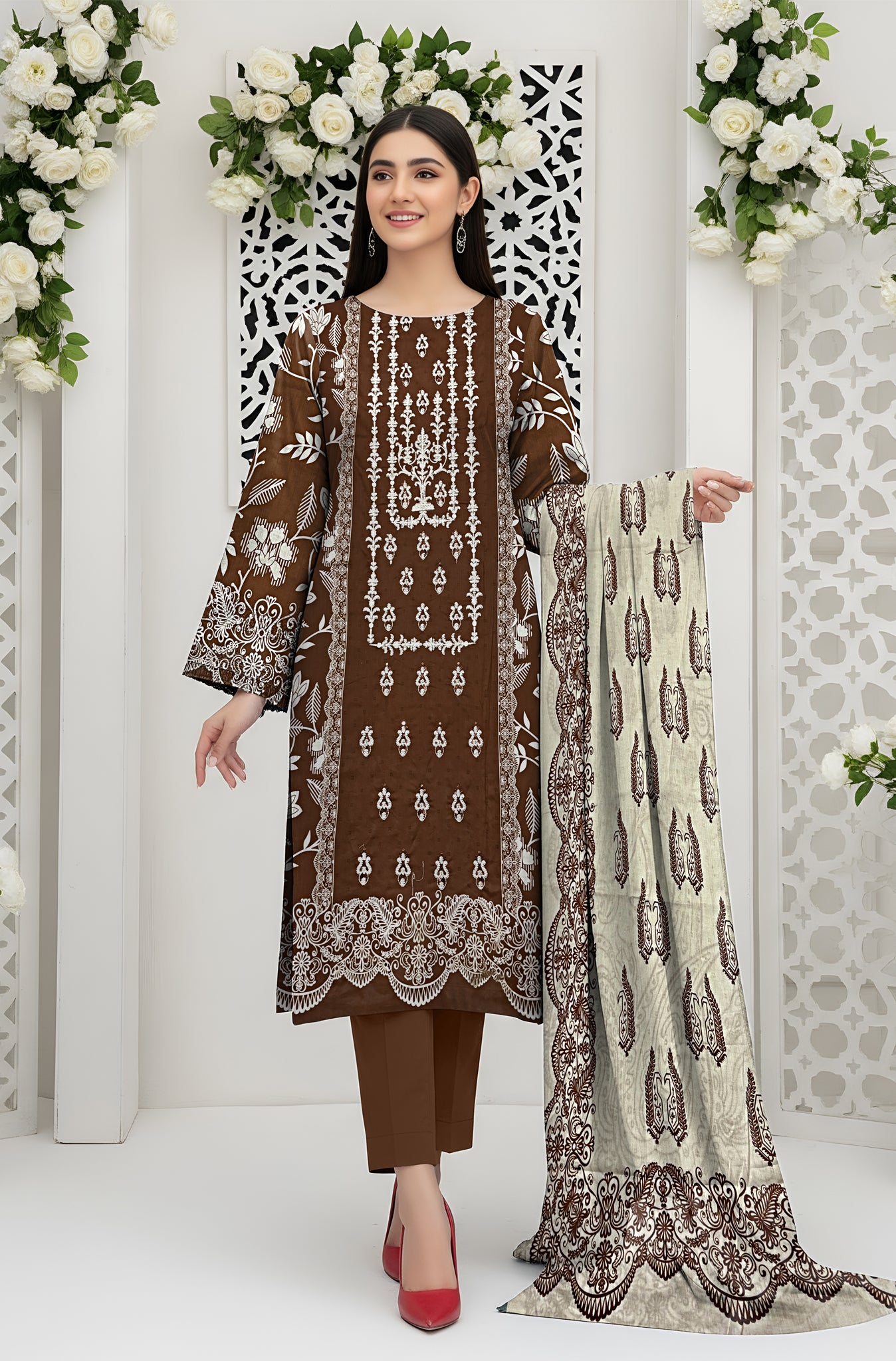 MIRAAL LAWN PRINTED UNSTICH VOL-2 3PC