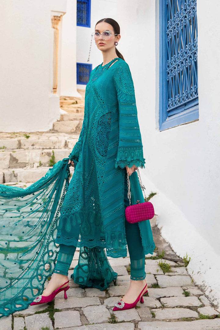 MARIA.B LAWN UNSTITCH EMB 3PC (D-2402-A) - City Cloth House