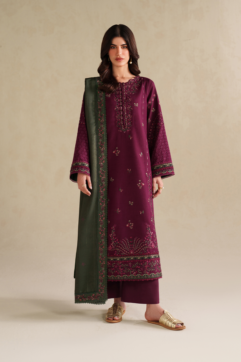 Zariya | Emb Unstitched Dhanak 3pc