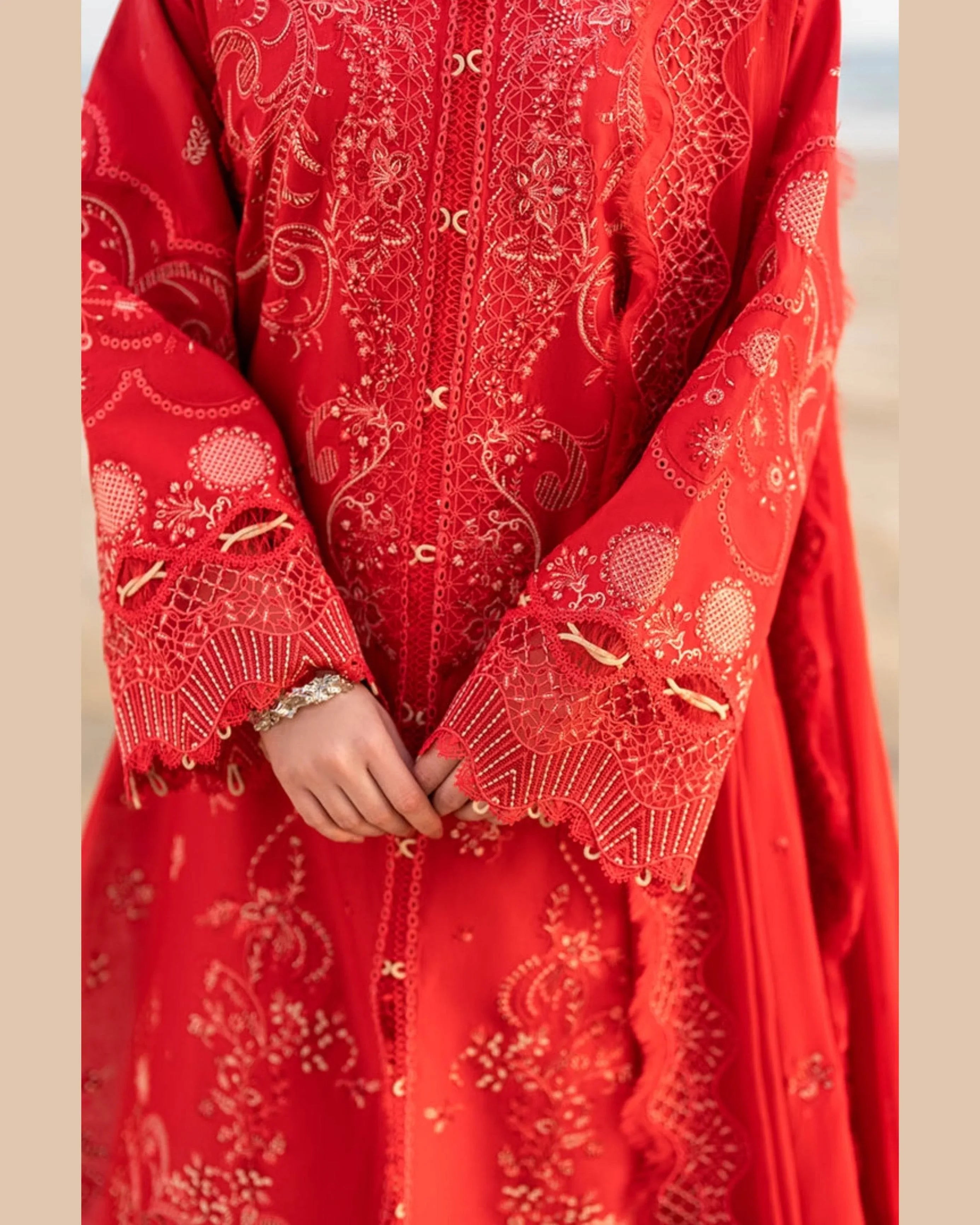 QALAMKAR LAWN UNSTITCHED EMB 3PC - City Cloth House