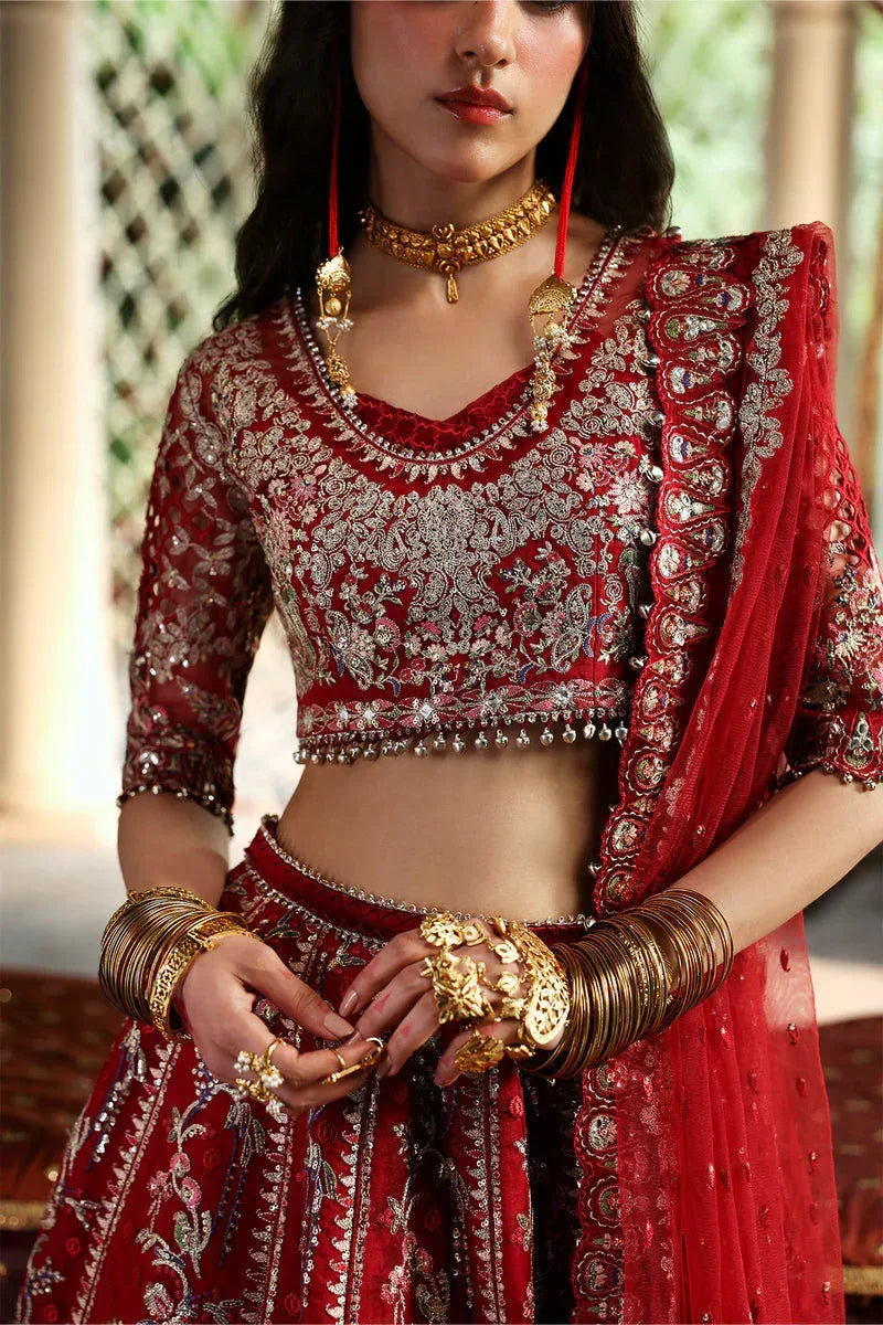 AFROZEH ORGANZA UNSTITCHED EMB SHEEN SUIT - City Cloth House