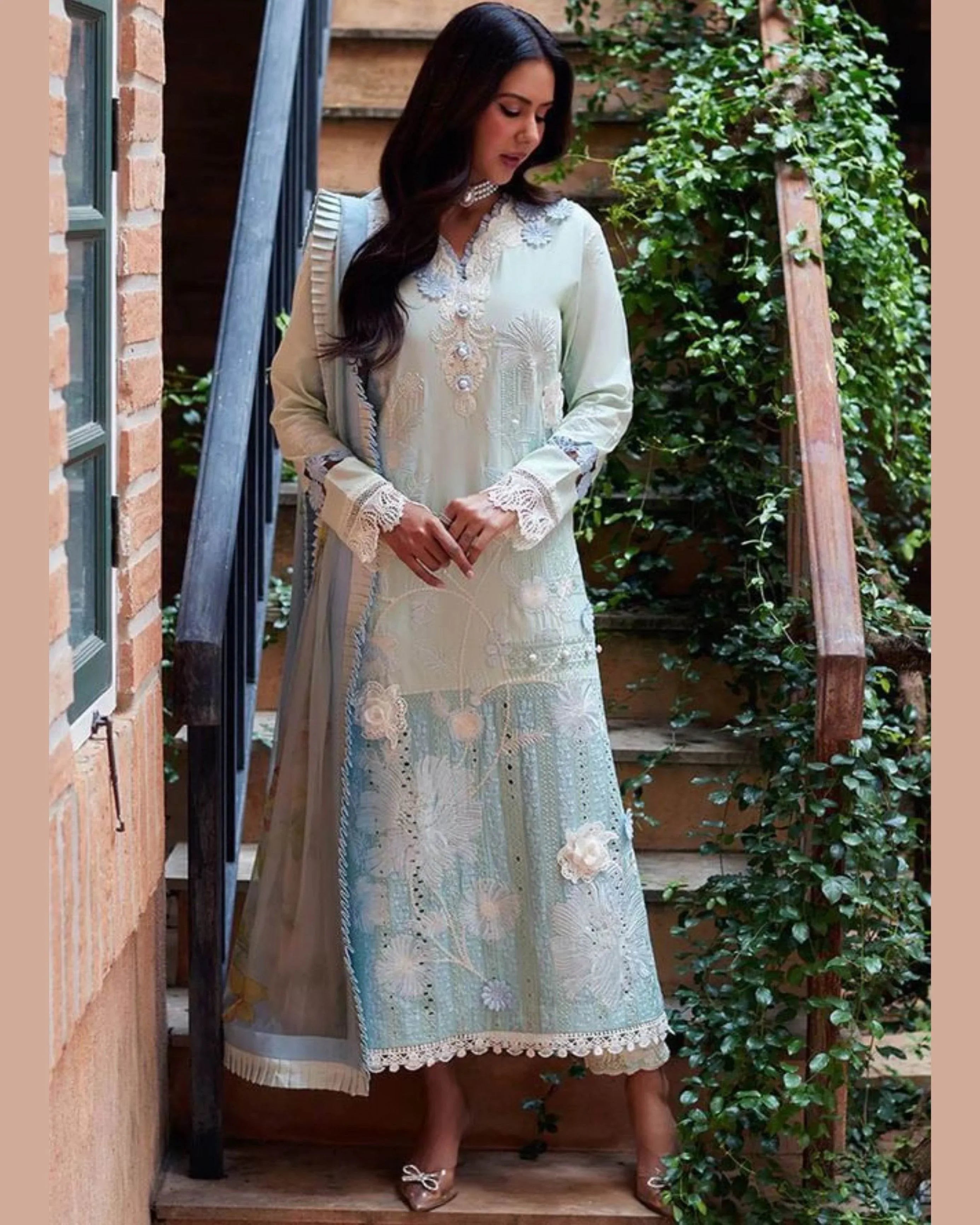 MUSHQ LAWN PREMIUM UNSTITCHED EMB 3PC - City Cloth House