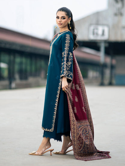 JAZMIN DHANAK LUXURY UNSTITCHED EMB 3PC