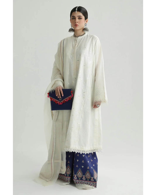 ZARA SHAHJAHAN LAWN UNSTITCHED EMB 3PC - City Cloth House