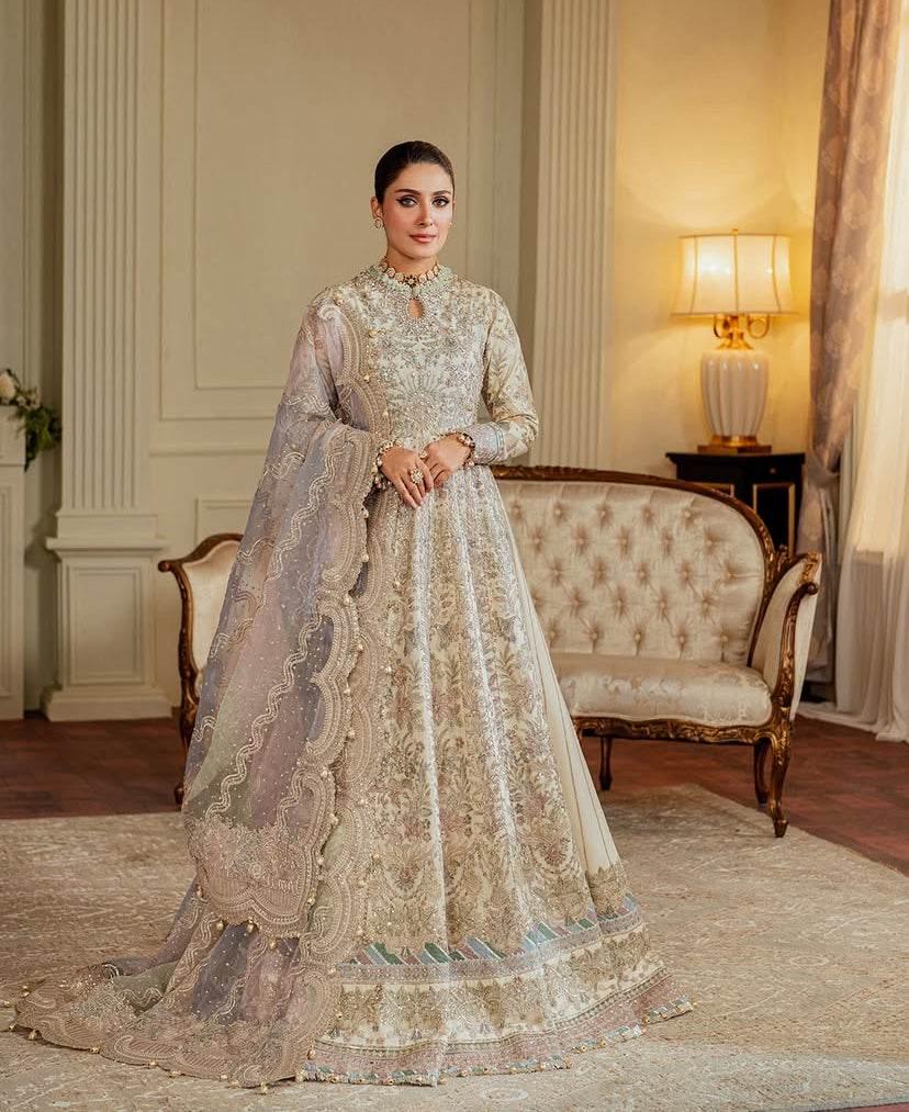 BAROQUE ORGANZA UNSTITCHED EMB MAXI - City Cloth House