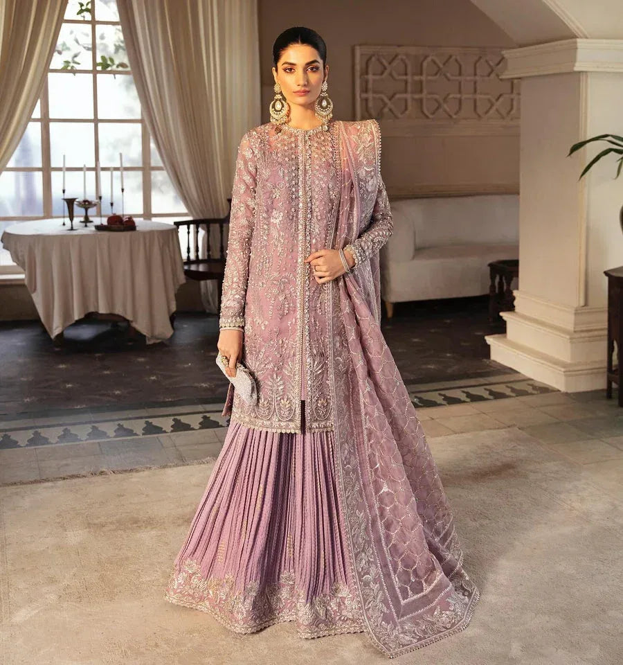 SORAYA ORGANZA UNSTITCHED EMB SEHR SUIT - City Cloth House