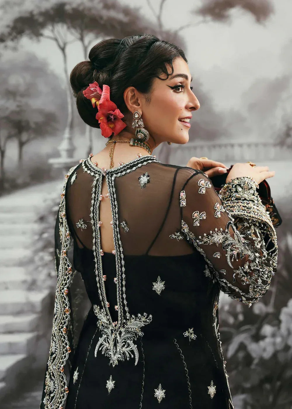 KANWAL MALIK ORGANZA UNSTITCHED EMB HURIYA SUIT - City Cloth House