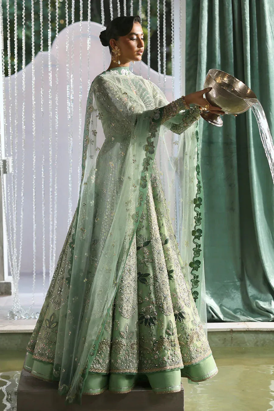 SORAYA ORGANZA UNSTITCHED EMB LUMENE MAXI - City Cloth House