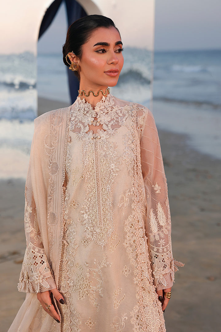 QALAMKAR LAWN LUXURY UNSTITCHED NEHAN EMB 3PC