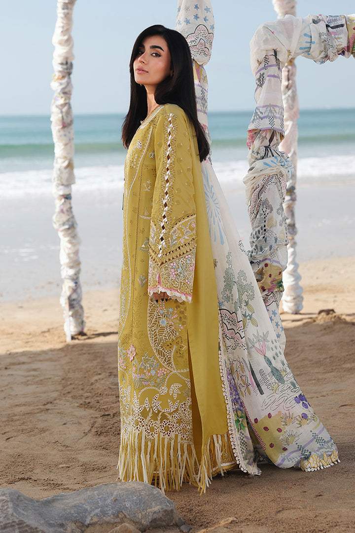 QALAMKAR LAWN PREMIUM UNSTITCHED HIRA EMB 3PC