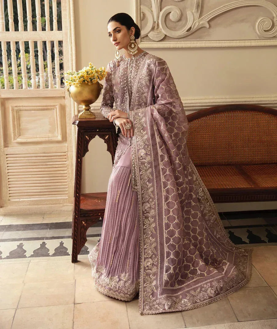 SORAYA ORGANZA UNSTITCHED EMB SEHR SUIT - City Cloth House