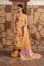 BAROQUE LAWN PRINTED UNSTICH 3PC - City Cloth House