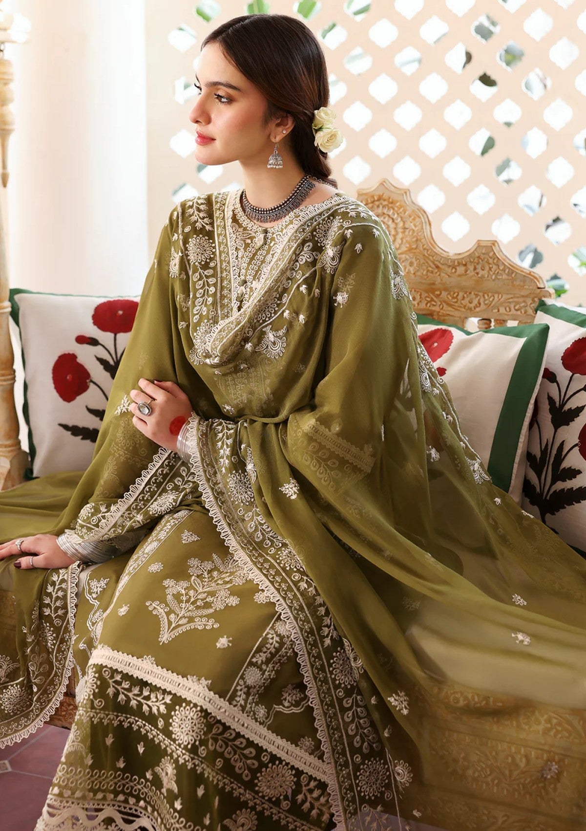 Zeyba | Emb Unstitched Dhanak 3pc