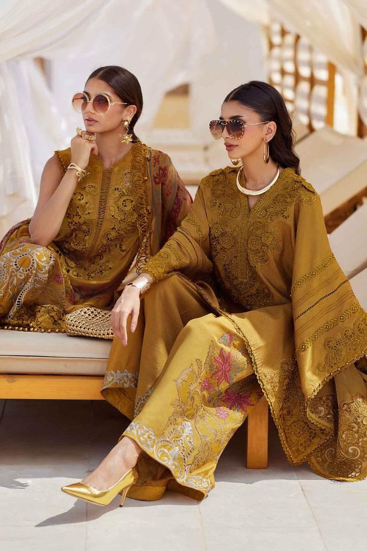MARIA.B PREMIUM UNSTITCH EMB 3PC EID LAWN-25-06 - City Cloth House