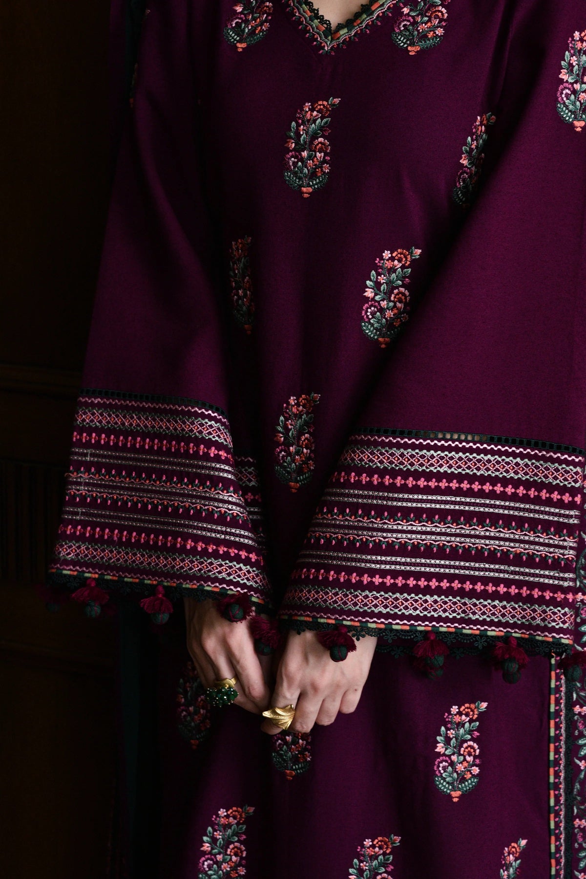 Riyasat | Emb Unstitched Dhanak 3pc