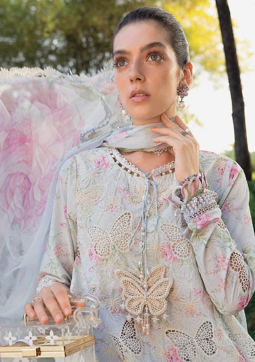Mist | Emb Unstitched Lawn 3pc