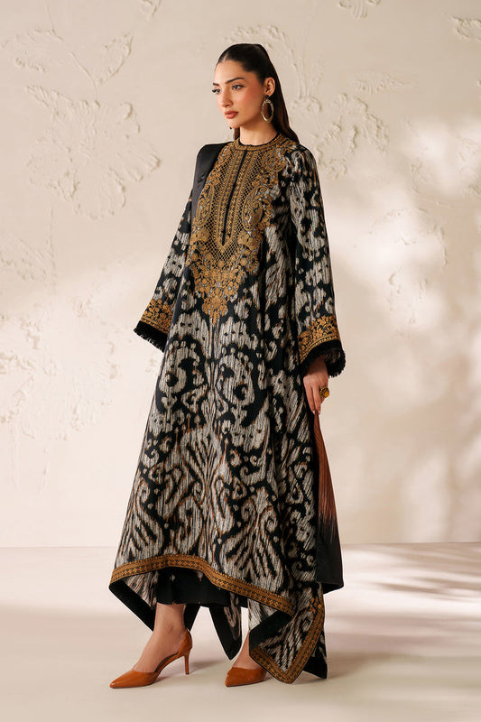 BAROQUE LINEN PRINTED UNSTICHED 3PC