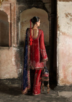 HUSSAIN REHAR CHIFFON UNSTITCHED EMB SHAHRBANO SUIT - City Cloth House