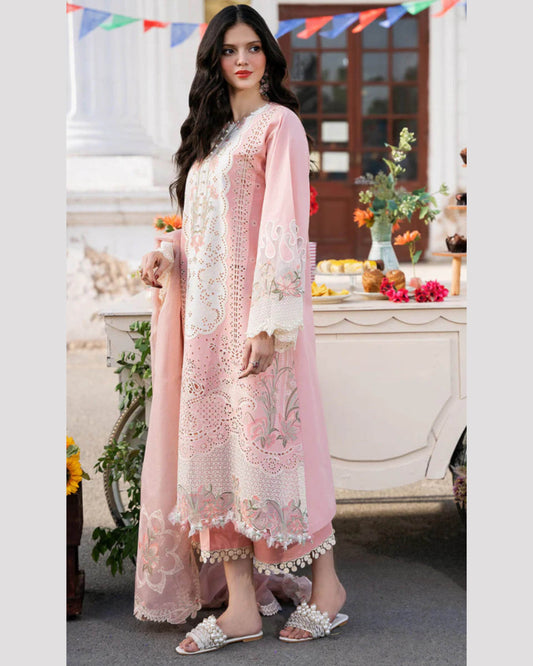 BIN ILYAS LAWN PREMIUM UNSTITCHED EMB 3PC - City Cloth House