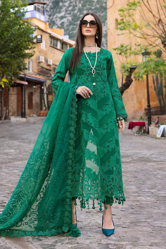 MARIA.B LAWN UNSTITCH EMB 3PC 25’ (8-B) - City Cloth House
