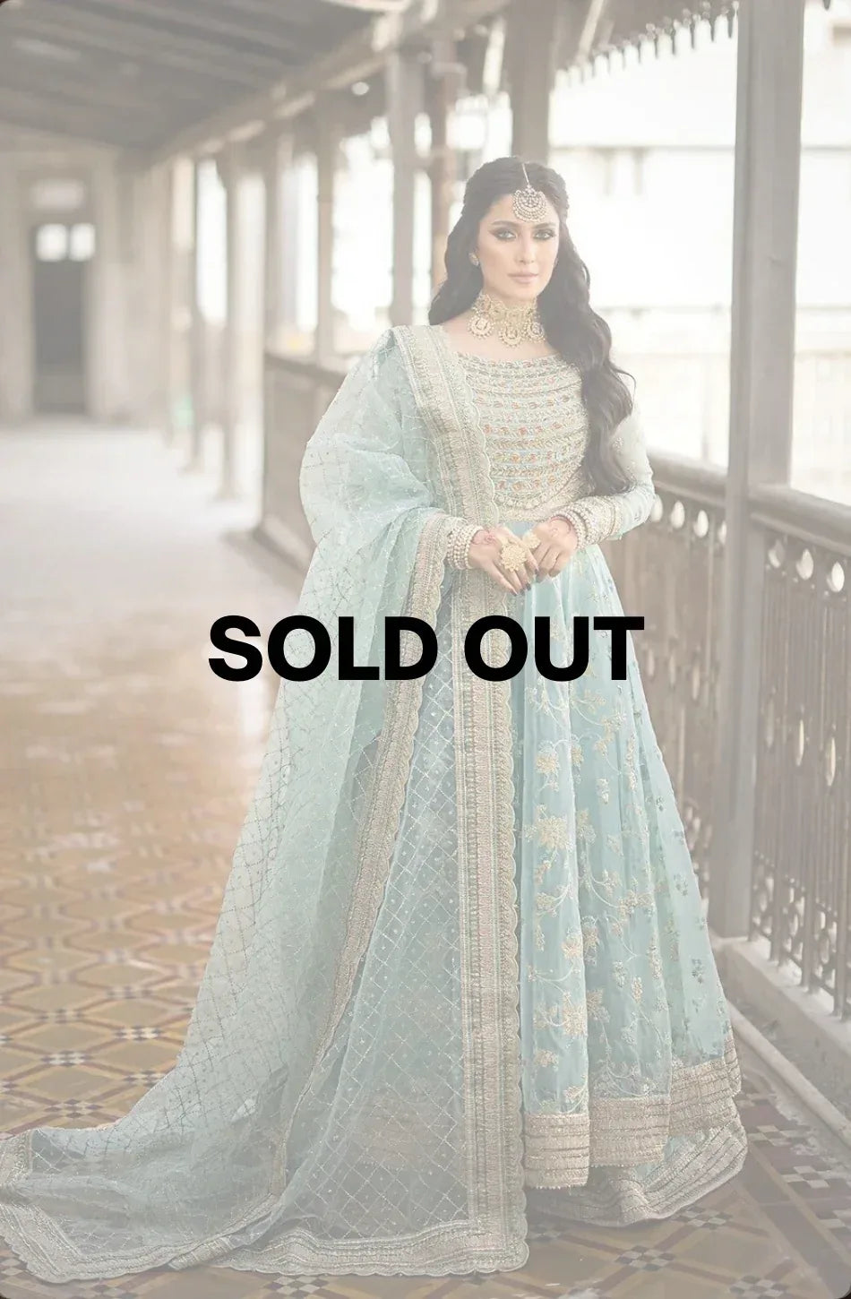 ERUM KHAN ORGANZA UNSTITCHED EMB MAXI - City Cloth House