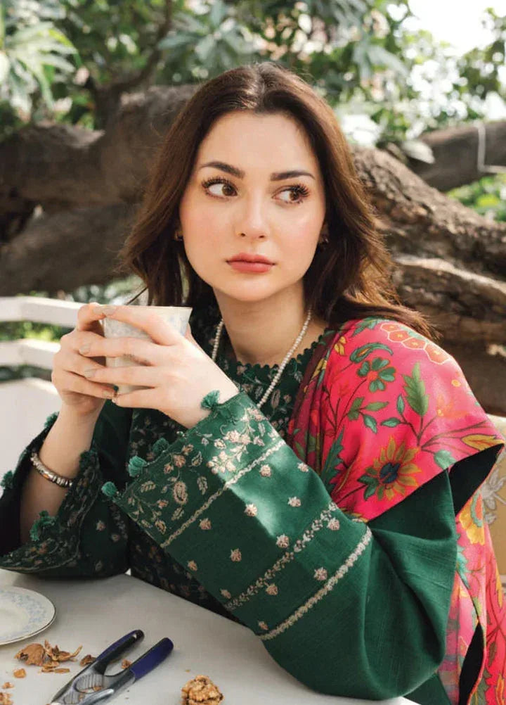 ZARA SHAHJAHAN DHANAK UNSTITCHED EMB 3PC - City Cloth House