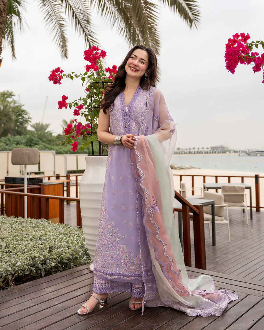 FAIZA SAQLAIN LAWN PREMIUM UNSTITCHED SUELA EMB 3PC