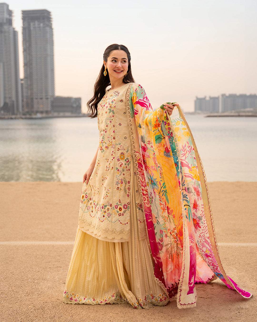 FAIZA SAQLAIN LAWN LUXURY UNSTITCHED MERJEM EMB 3PC