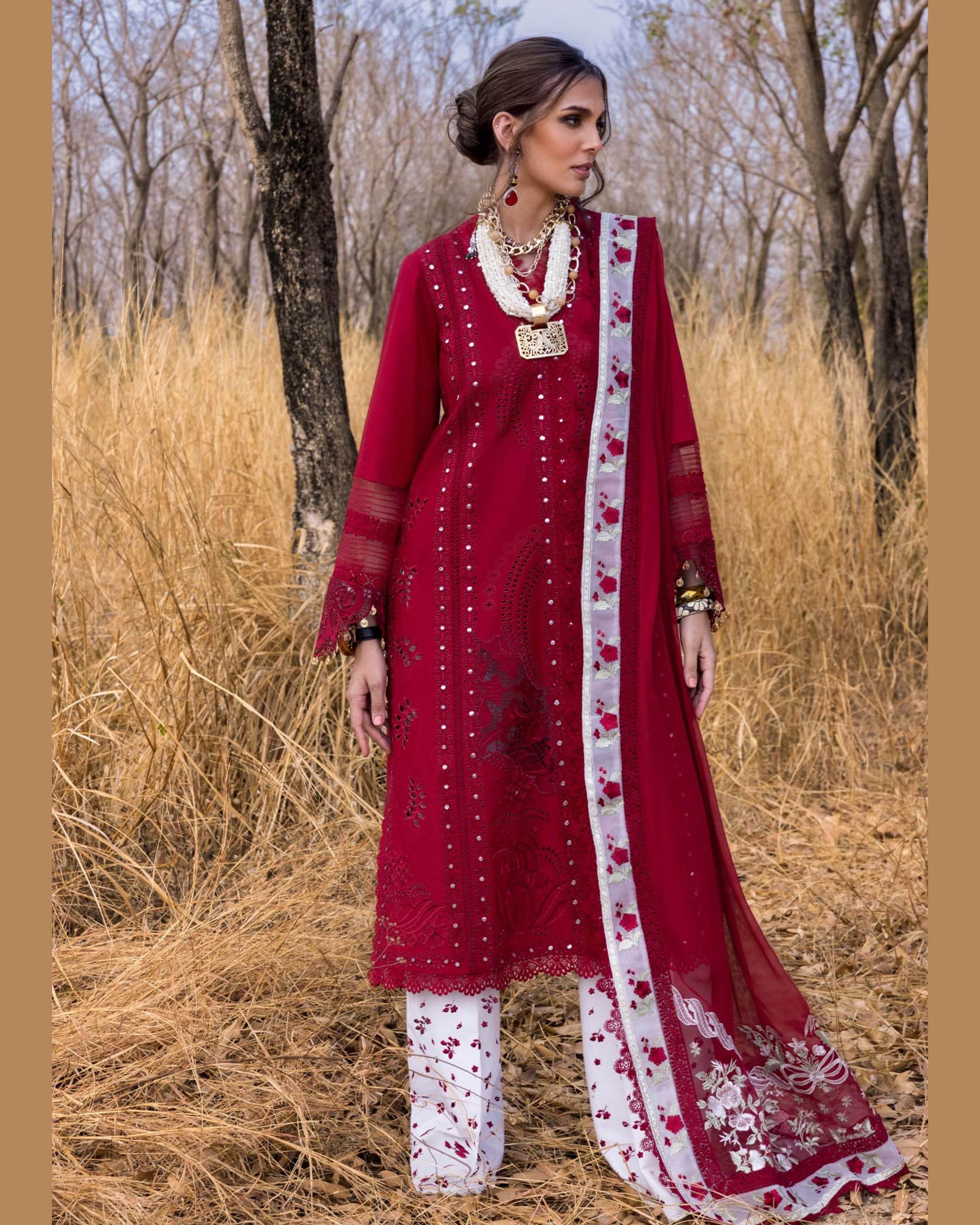 SAIRA*SHAKIRA LAWN UNSTITCHED EMB 3PC SHAMS-A - City Cloth House