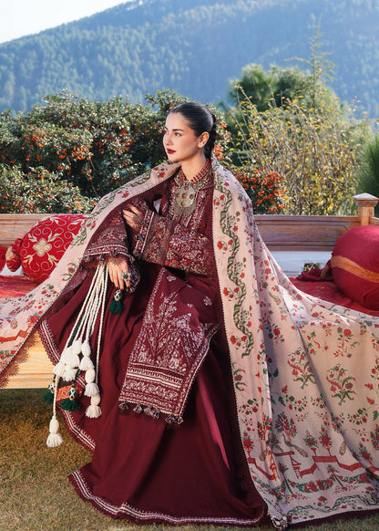 HUSSAIN REHAR DHANAK UNSTITCHED EMB 3PC