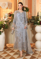 MARIA.B CHIFFON UNSTITCHED EMB D-6 SUIT
