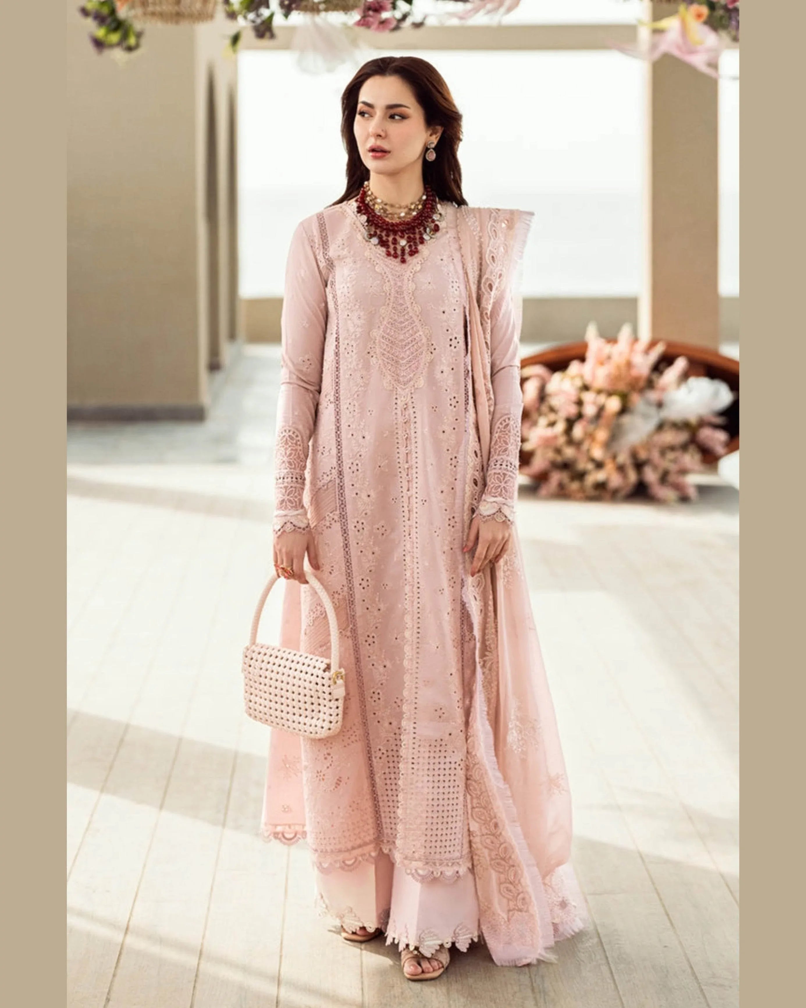 QALAMKAR LAWN UNSTITCHED EMB 3PC - City Cloth House