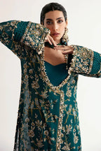 ELAN CHIFFON UNSTITCHED EMB SUIT - City Cloth House