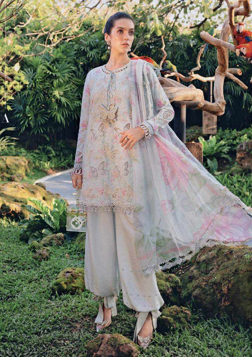 Mist | Emb Unstitched Lawn 3pc
