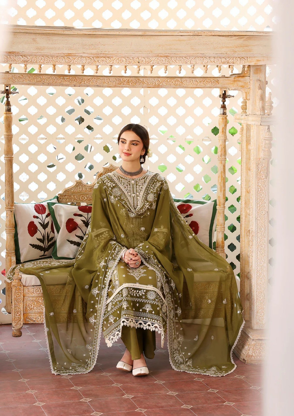 Zeyba | Emb Unstitched Dhanak 3pc